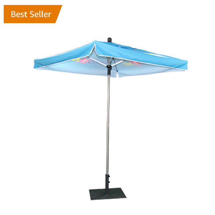 China high quality 7.5ft 9ft advertising beach garden outdoor parasol patriosquare umbrella custom printed market beach umbrella