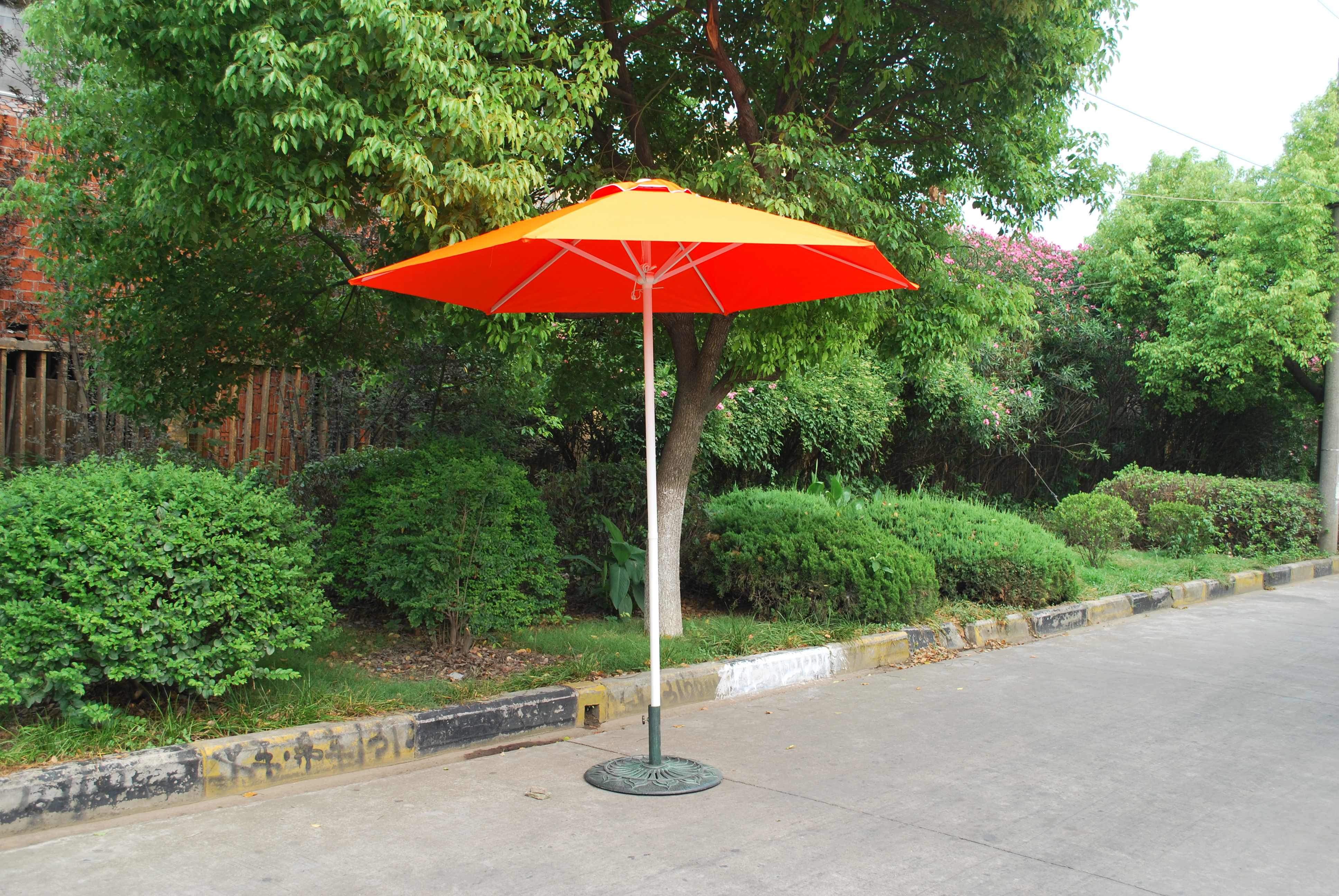 China high quality 7.5ft 9ft advertising beach garden outdoor parasol patriosquare umbrella custom printed market beach umbrella