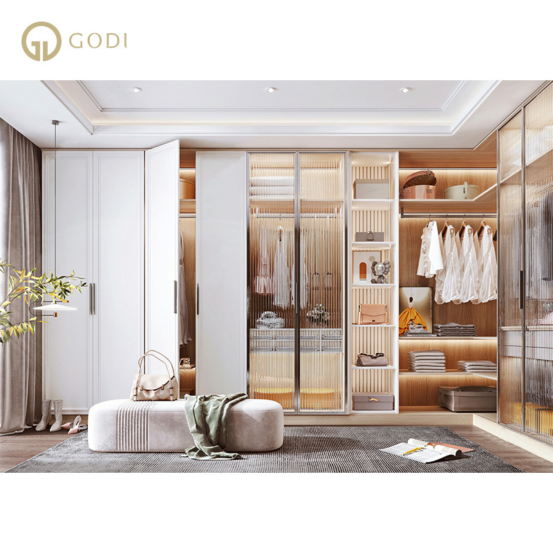 GODI Overlay Interior Sliding Australian Standard Glass Home Bedroom Furniture Wardrobe Cabinet Closet