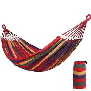 Colorful Parachute Canvas Cotton Travel Camping Hammock