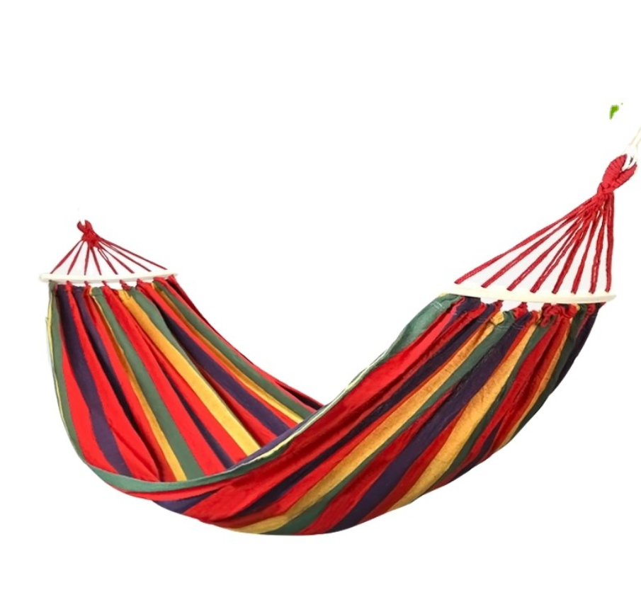 Colorful Parachute Canvas Cotton Travel Camping Hammock