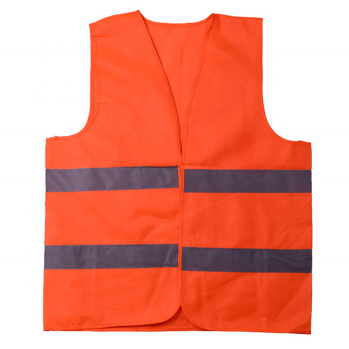 construction 3M Reflective stripes Safety Vest Hi-vis Yellow knitted Vest