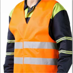 construction 3M Reflective stripes Safety Vest Hi-vis Yellow knitted Vest