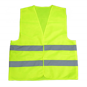 construction 3M Reflective stripes Safety Vest Hi-vis Yellow knitted Vest