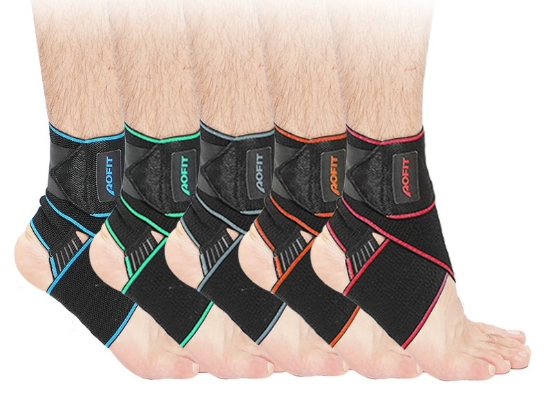 high quality bandage foot sport badminton ankle brace guard wraps protector ankle support strap