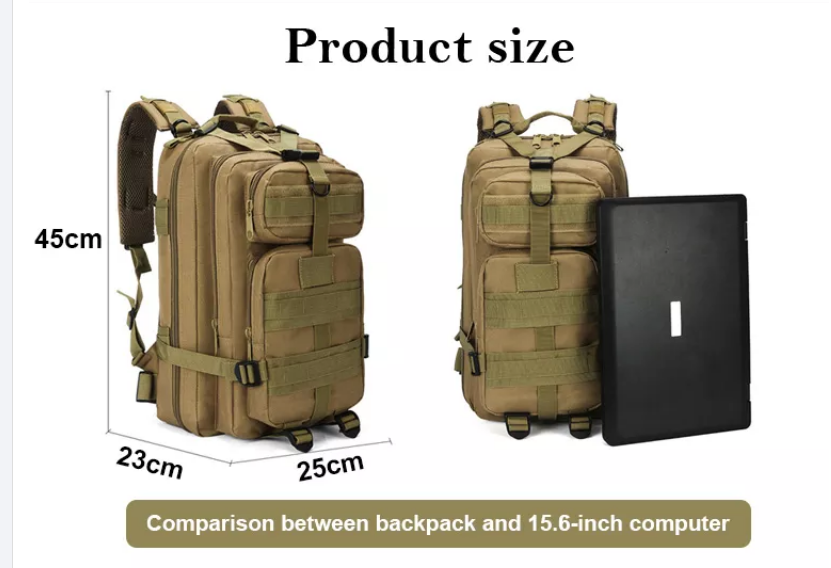 Mini Camping Black 25l 65l 75l Tactical Hunting Survival Camouflage Bag Backpack