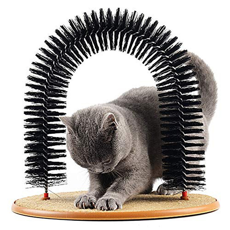 Pet Cat Rubbing Device Arch Massage Brush Antipruritic Rubbing Hair Device Cat Brush Rubbing Hair Brush