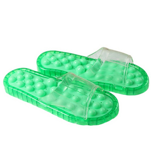 Popular Summer Healthy Bathroom Pressure Points Rubber PVC Reflexology Improve Blood Circulation Massage Slippers Acupressure