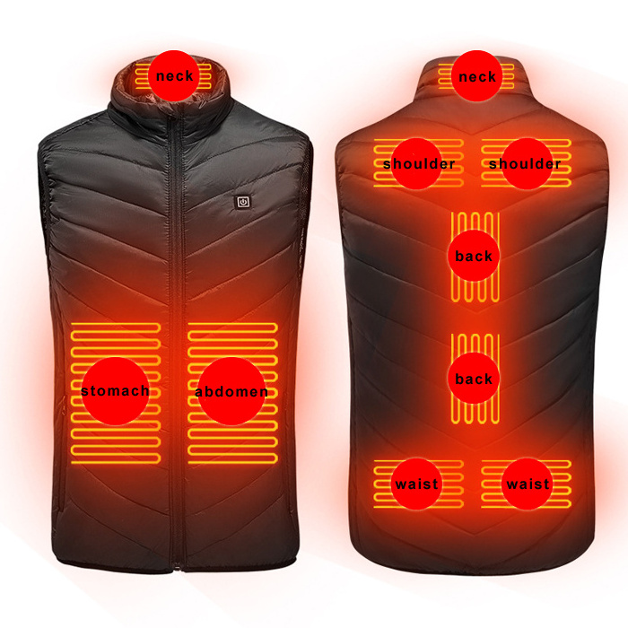 usb smart vest heated suit gilet heating hunting vest for unisex mens women