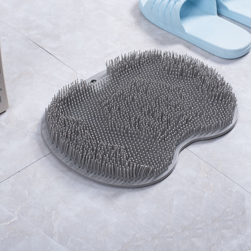 shower foot massage mat Silicone Feet Cleaner Foot Messager Scrubber Brush Shower Foot Scrubber Mat