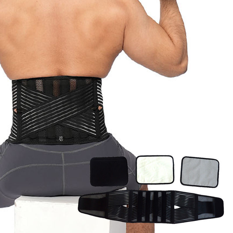 OEM Medical Lumbar traction Kidney Warmer Breathable back Waist lumbar support belt Lower Back Brace