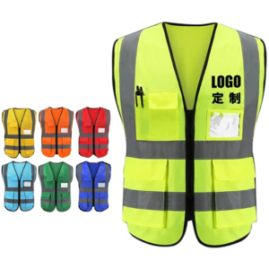 Safety Reflective Vest for Running Cycling fluorescent green color Construction Vest