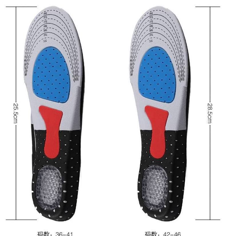 Plantar Fasciitis Arch Support Insoles for Men and Women Shoe Inserts Orthotics Shoe Insoles for Flat Feet Arch Heel Pain