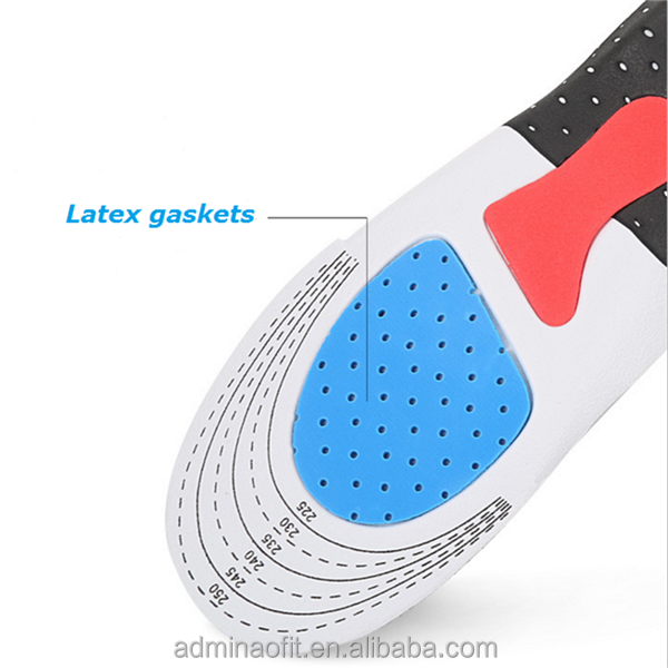 Sof sole air orthotic performance insole Poron foam sport shock absorb EVA running shoe insoles