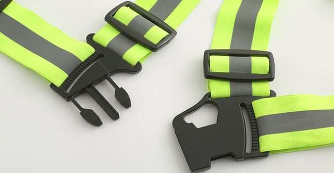 Wholesale High Visibility Safety reflective belt Fluorescent Yellow Cheap Reflective Vest Running Vest