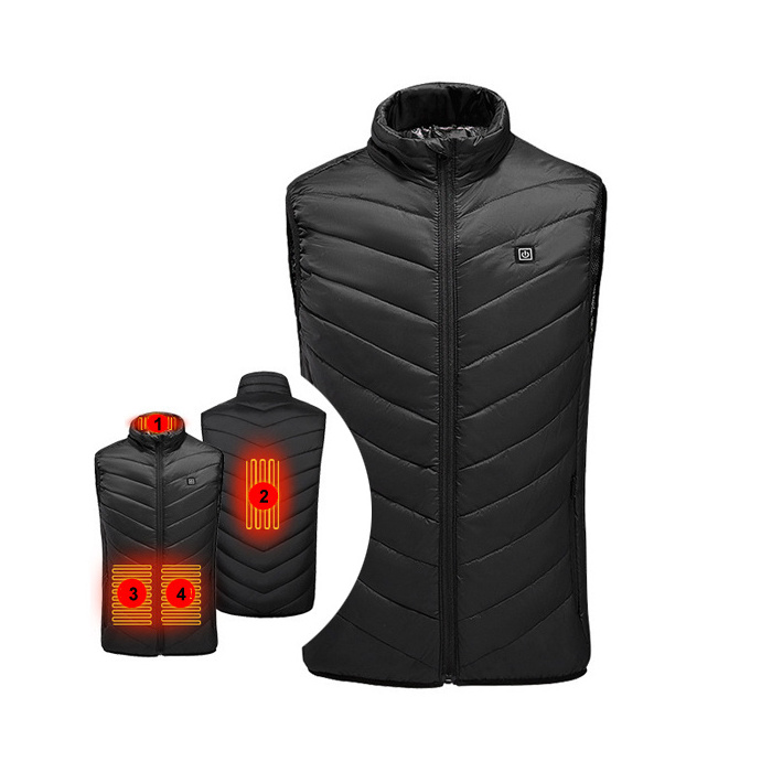 usb smart vest heated suit gilet heating hunting vest for unisex mens women