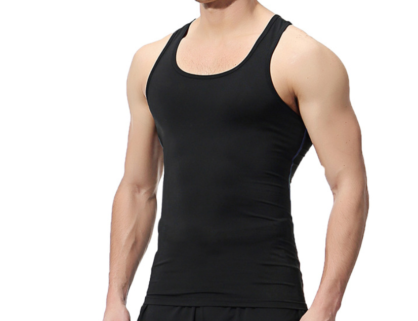 Slimming Body Shaper Chest Compression Shirts Abdomen Slim Vest Waist Trainer Corset Men Tank Top