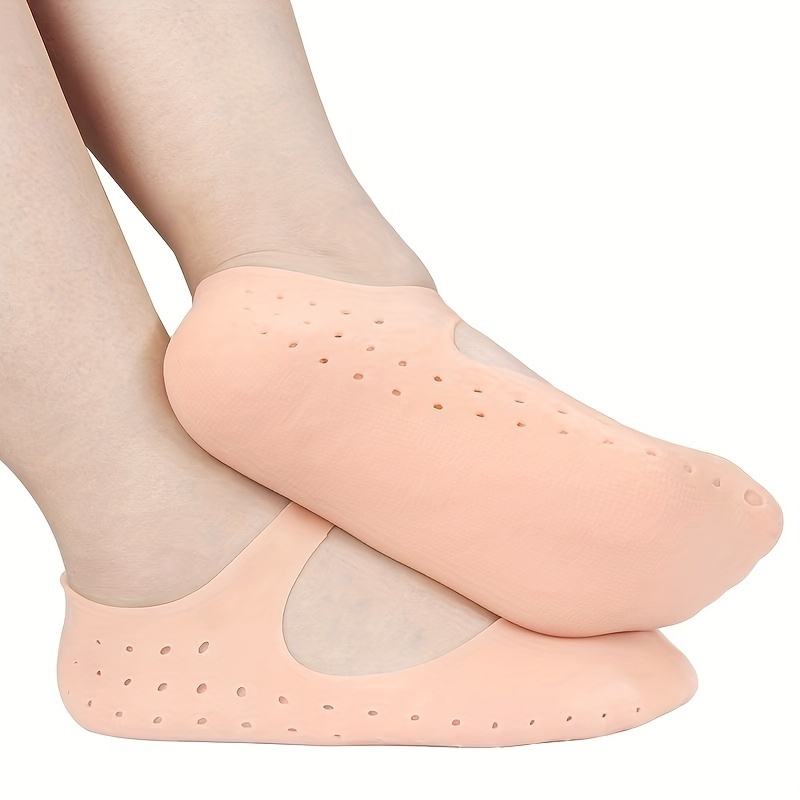 Women Men High Elastic Foot Care with Gel Heel Dry Cracking Skin Moisturizing Silicone Socks