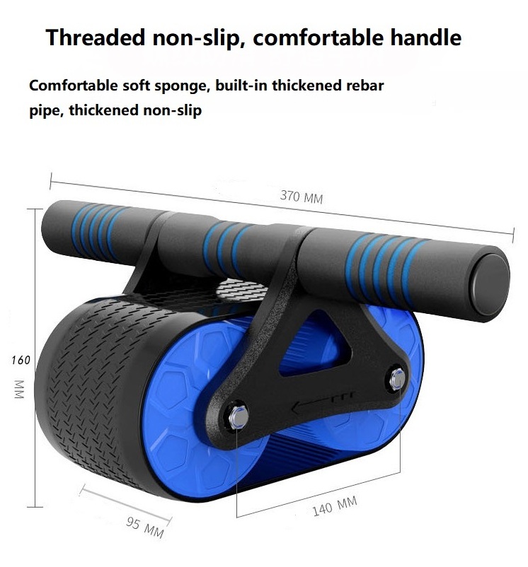 Multifunctional Double-Wheel abs roller Abdomen Mute Home gym Ab Workout Equipment for Core Workout Folding Abdominal Wheel