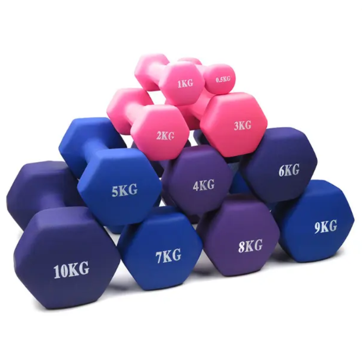 OEM Non-Slip Hand Weight Pairs sets 2LB 3LB 5LB 8LB 10LB Pounds Hex Neoprene Dumbbell Basics Vinyl Coated Hand Weight Dumbbell