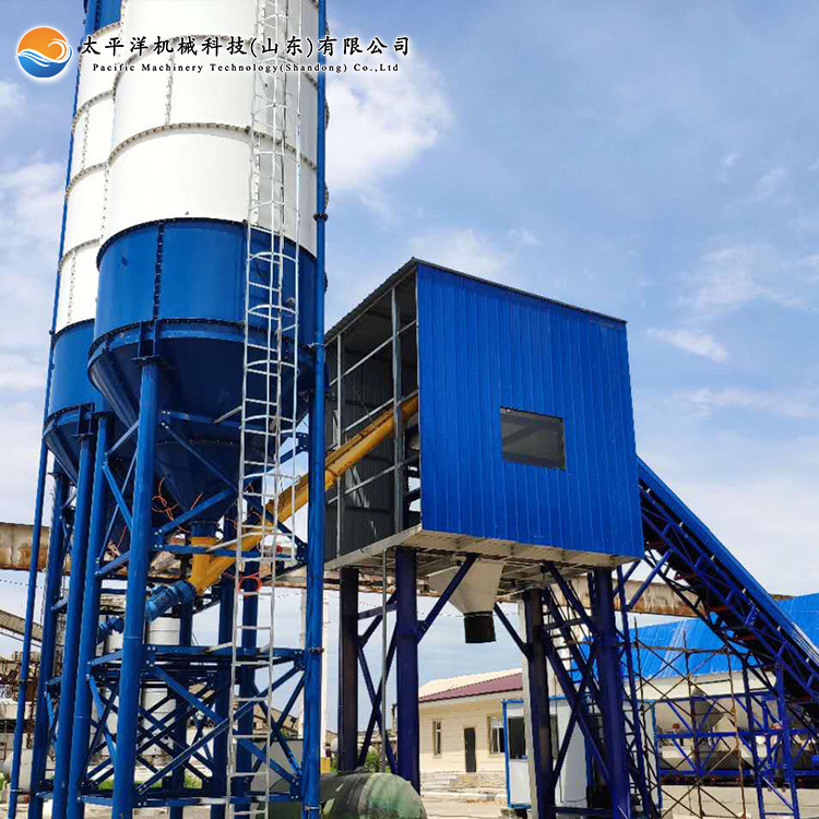 Factory price  full automatic HZS25 ready mix portable cement mixer stationary concrete batching plant