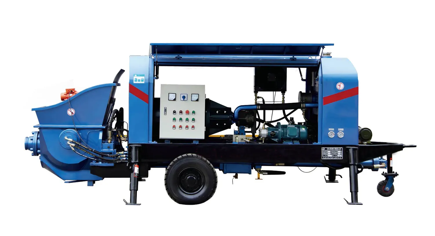 New mini trailer concrete pump machine prices with diesel engine mounted concrete Stationary mobile concrete pump