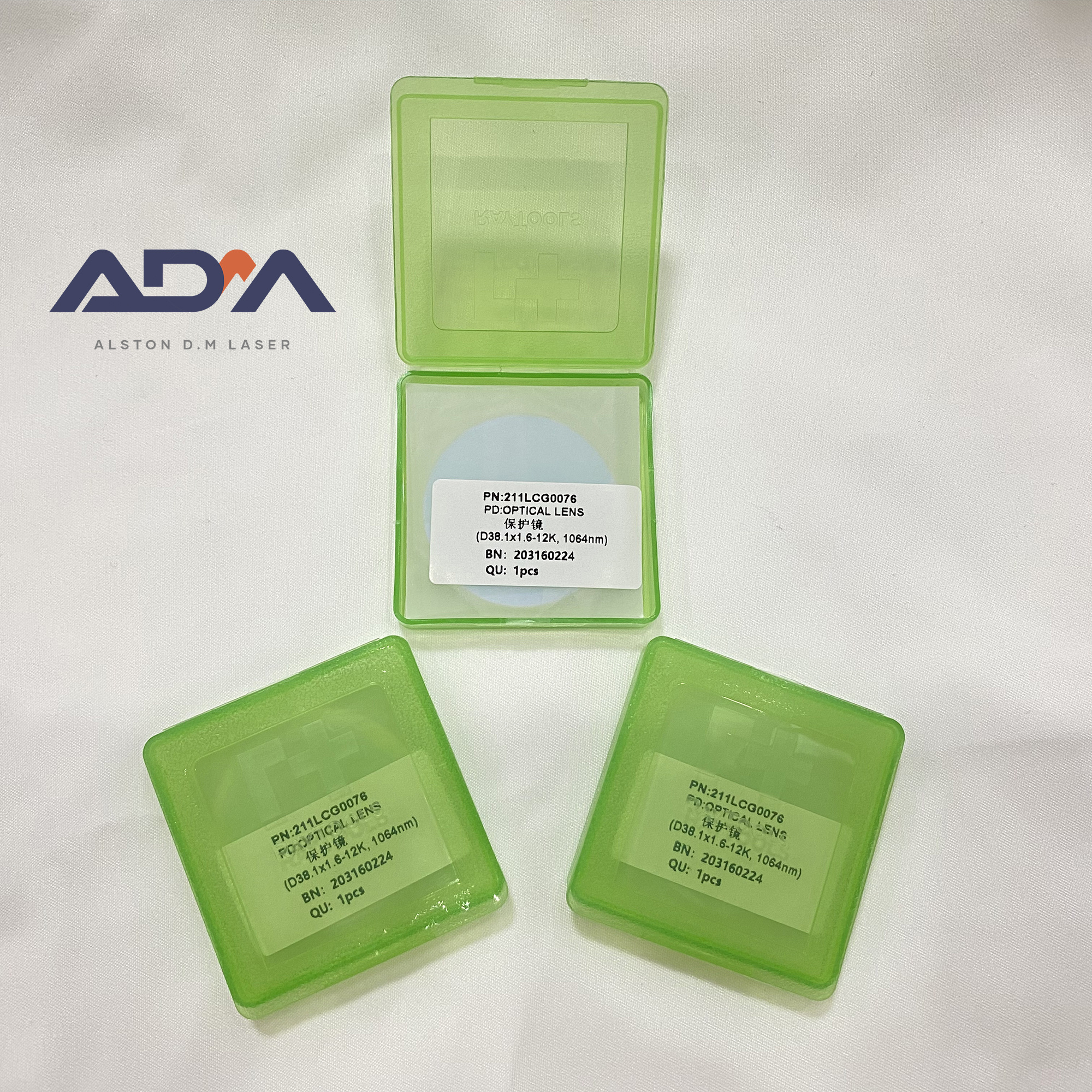 ADM Laser Original Raytools fiber laser Optical lens Protective Lens D24.9*1.5/D27.9 *4.1/D30*5/D37*7/D37*1.6/D38*1.6