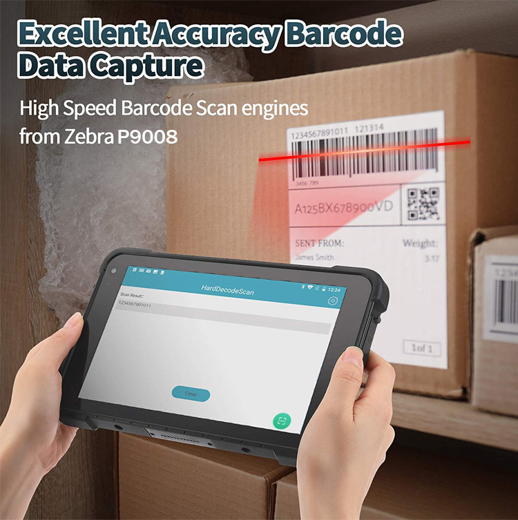 rugged handheld tablet 10.1 barcode scanner industrial 1000 nit tablet pc 5g rugged tablet ip68 4g with nfc