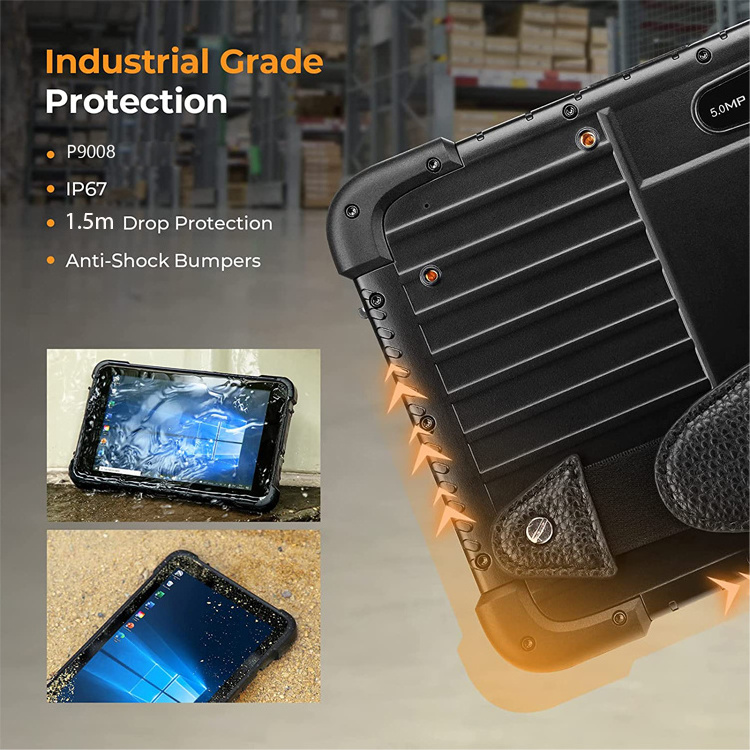 rugged handheld tablet 10.1 barcode scanner industrial 1000 nit tablet pc 5g rugged tablet ip68 4g with nfc