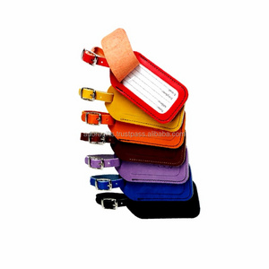 Bulk Leather Luggage Tag / high quality finest luggage tag / wholesale custom hand tag