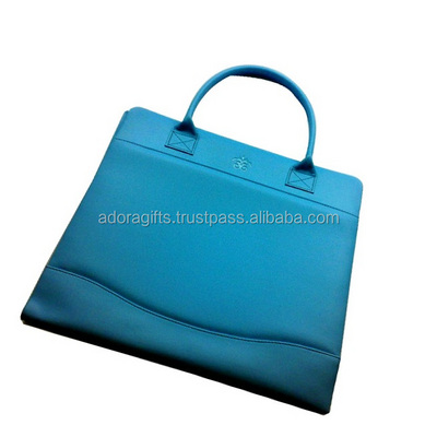 3 ring zipper binder / blue leather file folder with 3 ring binder / best selling 3d ring binder with handle