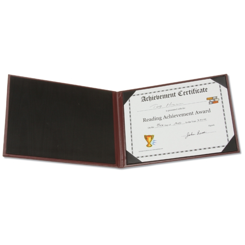 Custom Certificate Holders Leather in A4 / A4 Leather Certificate File Paper Folder/A4 Leather Certificate Cardboard Holder