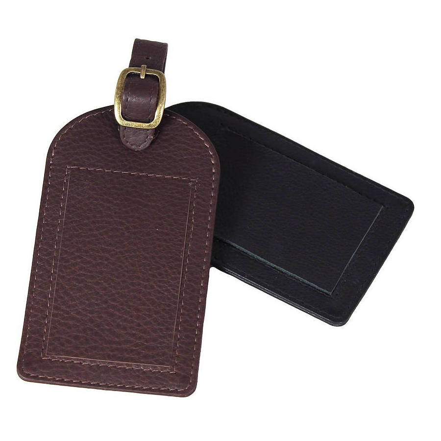 Genuine Leather Luggage Tag / Manufacturer Of Real Leather Luggage Tag / Luggage Tag