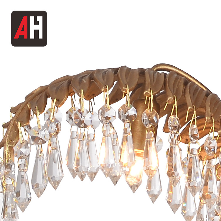 Latest Large french G9 glass banquet hall K9 crystal ceiling light