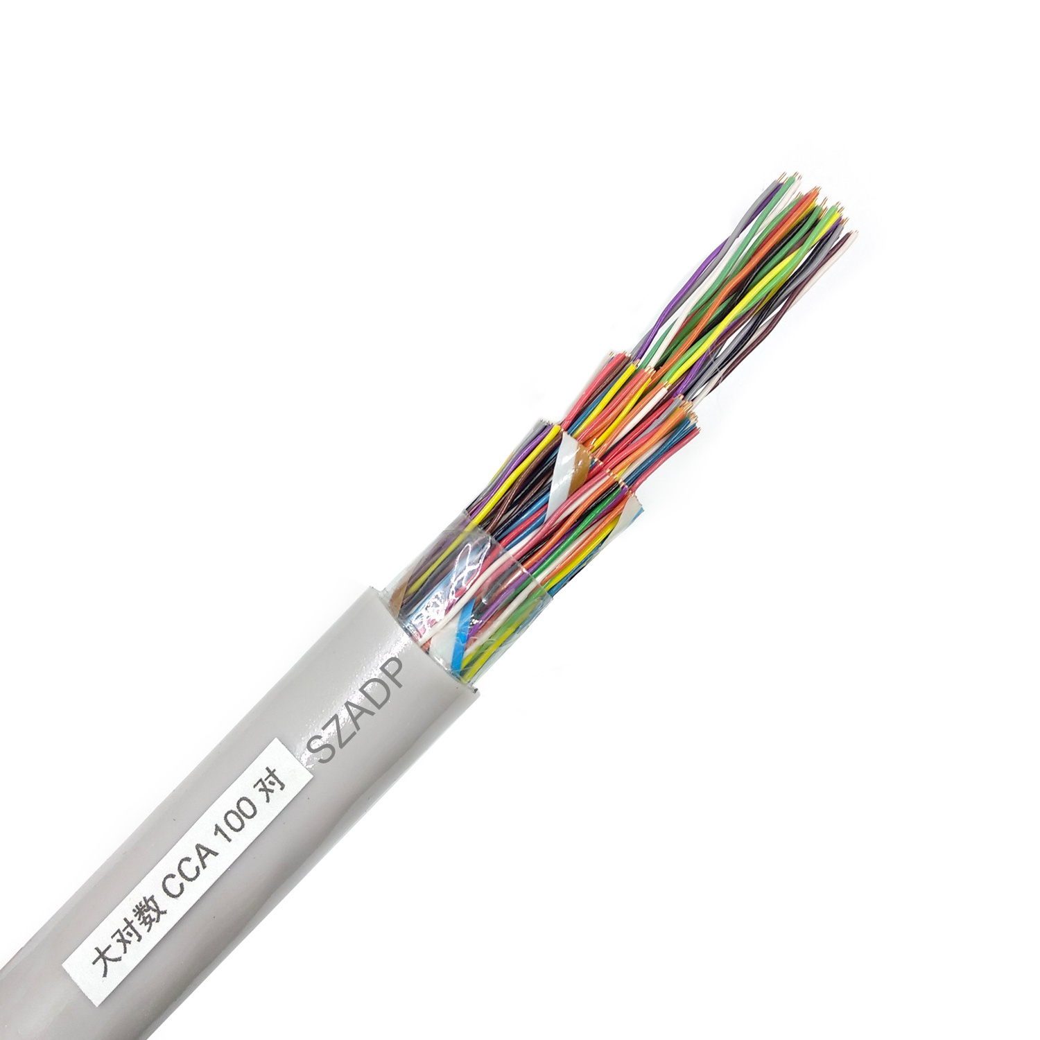 25 50 100 Pair Cable 25*2*0.5mm Solid Copper Conductor Multi Pair UTP Cat3/Cat5 Current Telephone Cable Manufacturers