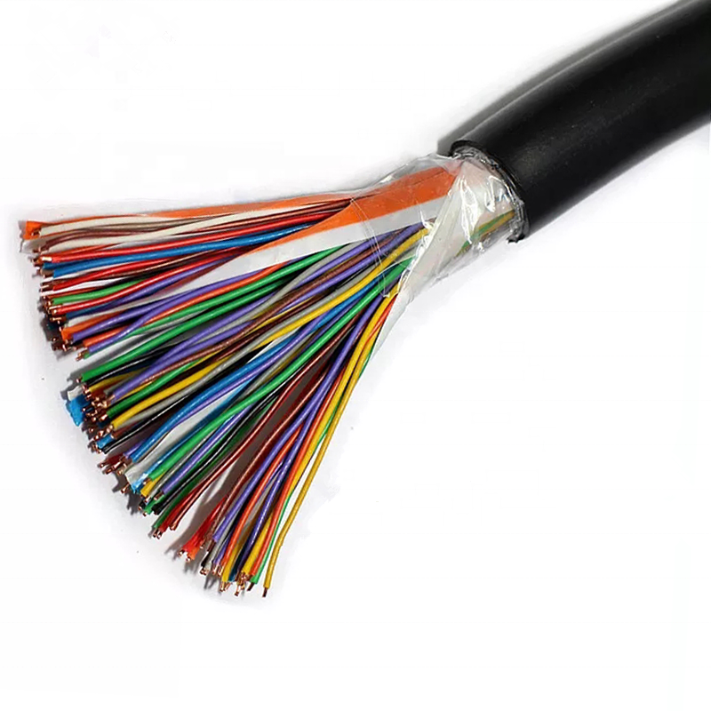 25 50 100 Pair Cable 25*2*0.5mm Solid Copper Conductor Multi Pair UTP Cat3/Cat5 Current Telephone Cable Manufacturers