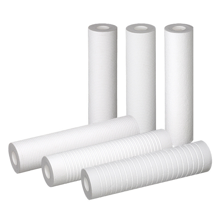 10 Inch Spun Melt Blown Sediment PP Replacement Filters  Cartridges with 1 and 5 micron  (Professional non-standard production)