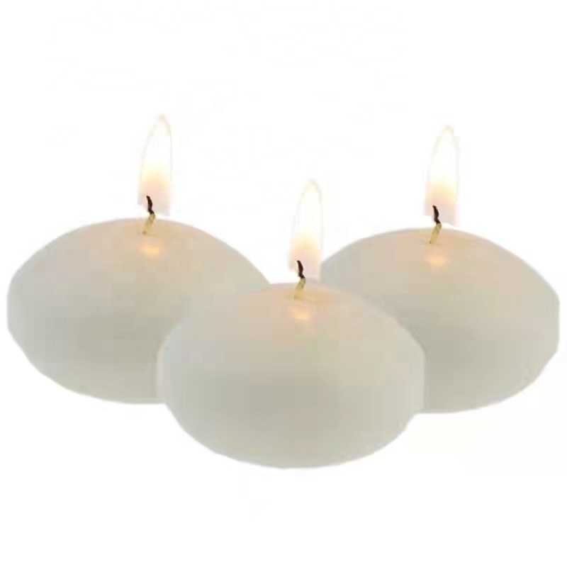 Home Decoration 3 Inch Tealight Yellow Flicker Floating Flameless Led Tea Light Candles