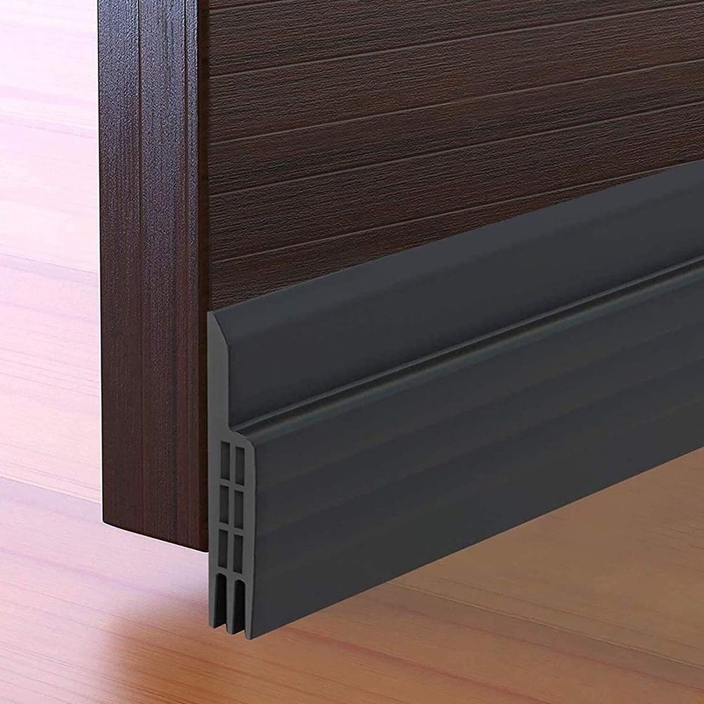 Waterproof Under Door Sweep Door Draft Stopper Bottom Seal Strip Weather Stripping Rubber Door Gap Cover / Sealer/door gap cover