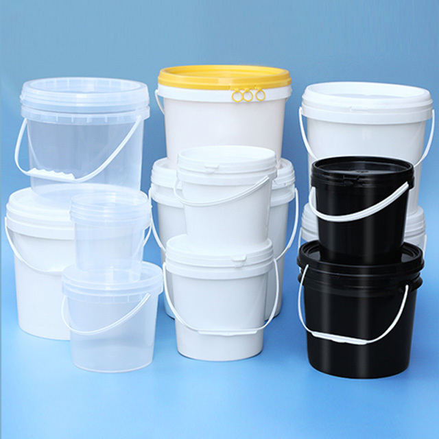 1- 20L Plastic Bucket with Handle and Lids Food Grade Drum Pail Package Container Hot Sale 1L Plastic Gallon Paint LEADLOONG