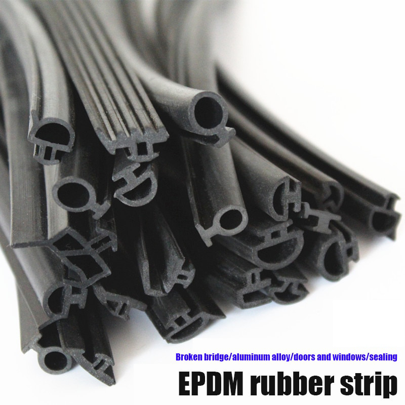 EPDM Rubber seal strip window and door windproof flexible glazing weather rubber gasket strip