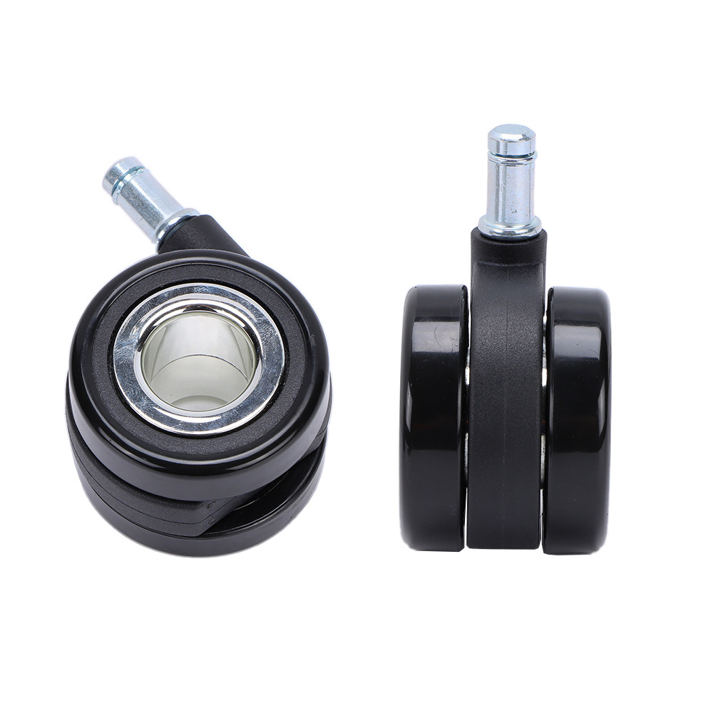 Inspiration Design Office Chair Hollow Casters 2.5 3 inch Swivel Mute Wheel Castor Hubless Grip Ring Stem Office Caster wheels