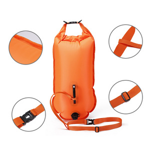 Swim Buoy Safety Tow Float 28 litres Dry Bag High Visibility Ideal for Open Water Swimming SUP Kayaking Fishing Snorkeling