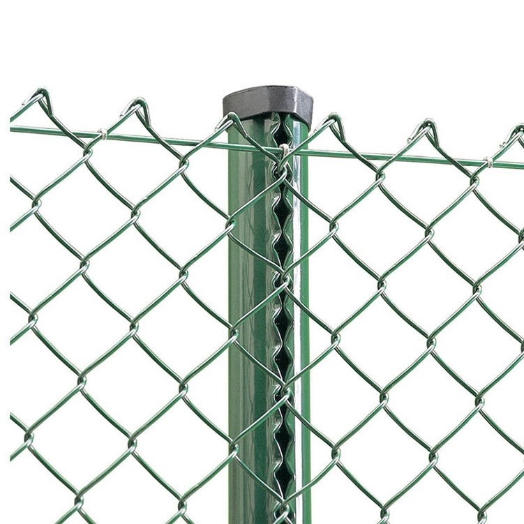 Easily Assembled chain link fence panels for sale cyclone wire mesh 100 ft roll chain link fence barbed wire extension arms