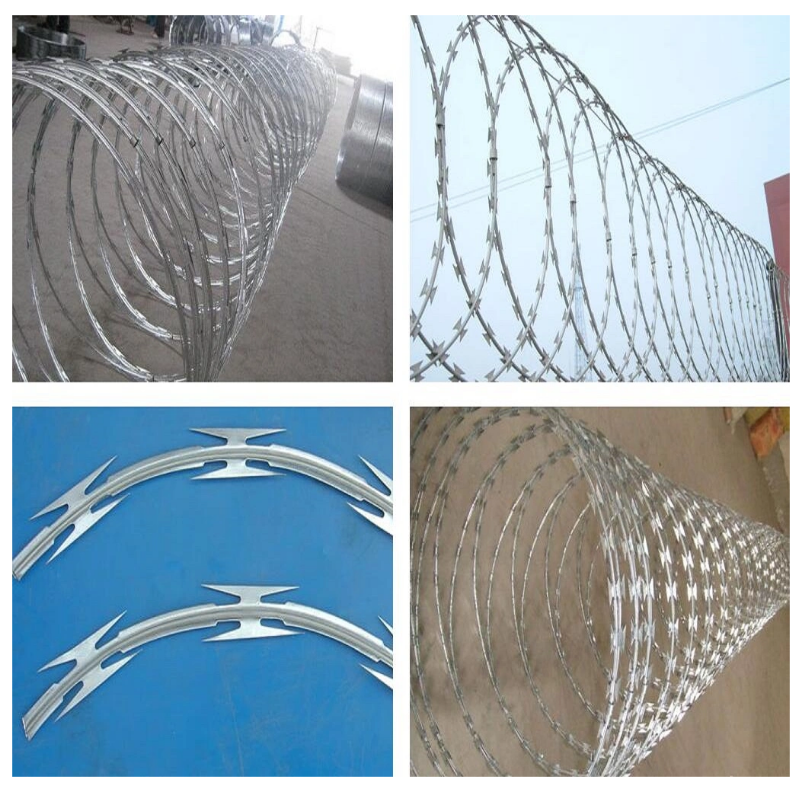 Stainless Steel Razor Barbed Wire/Concertina Blade Fencing Security Wire Roll Price for Farm Prison Safety Fence