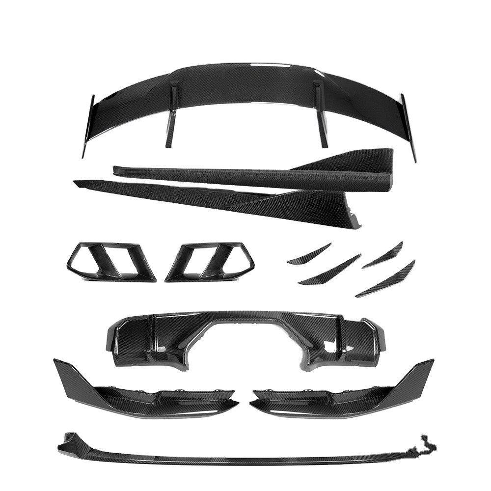 Dongsai New arrival dry carbon front car bumper lip with MP splitter  for BMW G82 G83 M4 G80 M3 Body Kit