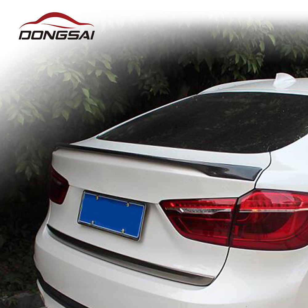 P Style Carbon Fiber Trunk Spoiler Ducktail Rear Lip Tail Wing for BMW X6 F16 X6M F86 Car Body Kits 2015+