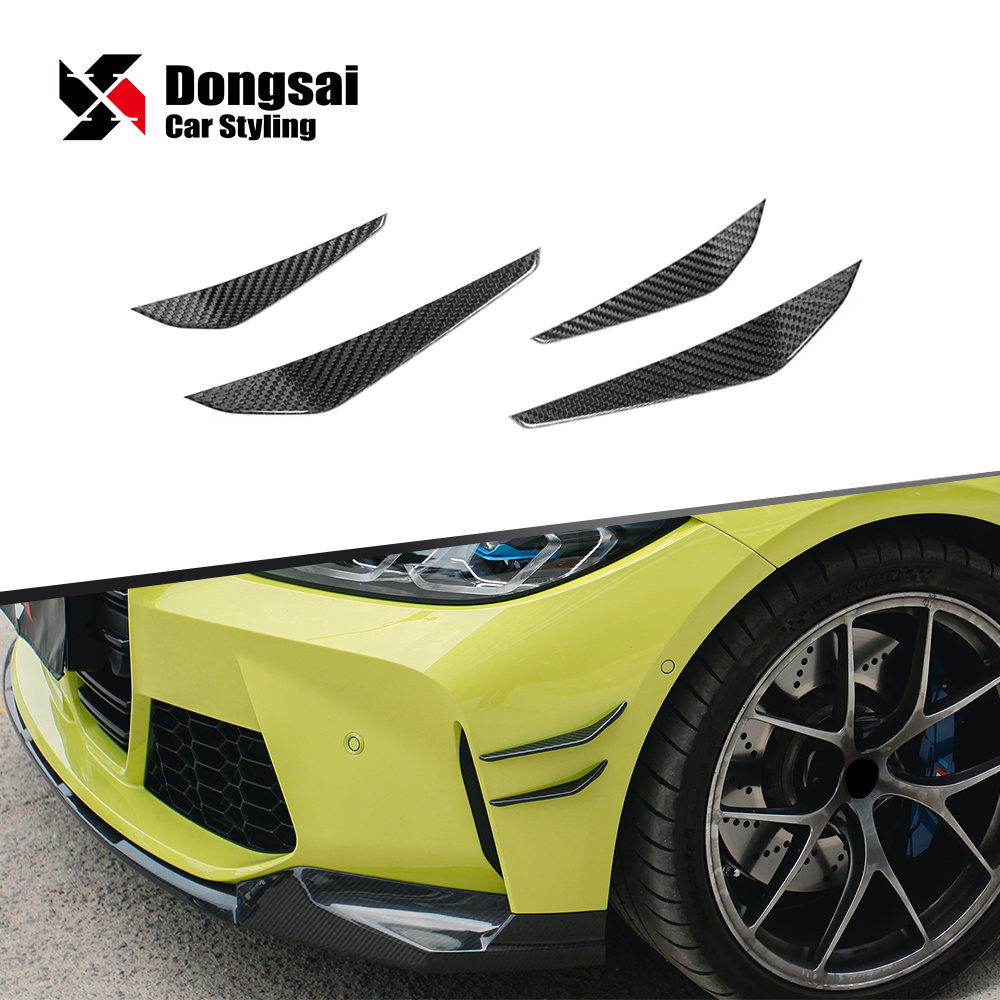 Dongsai New arrival dry carbon front car bumper lip with MP splitter  for BMW G82 G83 M4 G80 M3 Body Kit