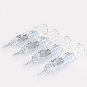 Biomaser wholesale sterile tattoo needle cartridge 10pcs/box professional tattoo needle permanent cartridges for eyebrow lips