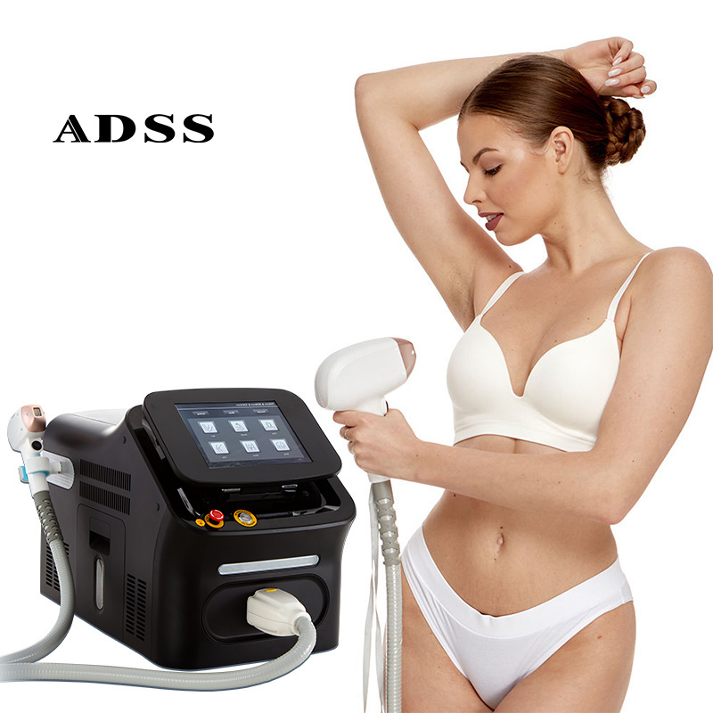 ADSS Hot Selling Ice Alexandrite Laser Professional Diode Laser 755 808 1064 Diode Laser Hair Removal Machine